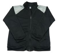 Černo-šedá sportovní propínací mikina L&D