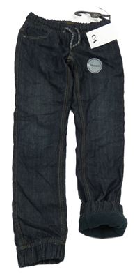 Nové - Tmavomodré podšité cuff rifle C&A