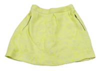 Neonově žluto-bílá sukě Zara