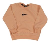 Meruňková mikina s logem Nike