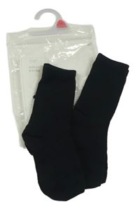 2x černé ponožky F&F vel.27-30