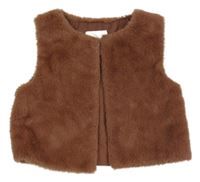 Starorůžová kožešinová podšitá vesta C&A