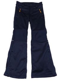 Tmavomodré softsthellové lyžařské kalhoty Crane