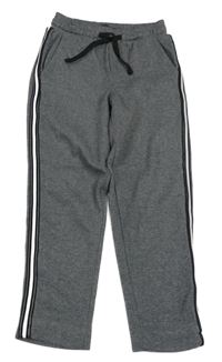 Šedé vzorované podšité kalhoty Pocopiano