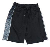 Černo-šedé sportovní kraťasy C&A