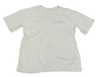 Bílé tričko s kapsou a nápisem zn. H&M