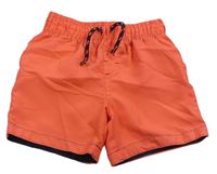 Neonově oranžové plážové kraťasy Primark