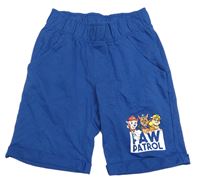 Tmavomodré teplákové kraťasy s Paw Patrol