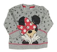 Šedá mikina s Minnie zn. Disney + C&A