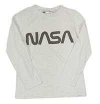 Bílé triko Nasa H&M