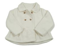 Smetanový fleecový kabát Bluezoo 