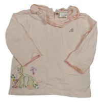 Světlerůžové triko se zajíčky Next