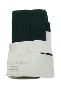 Nové - Tmavozelené punčocháče Dunnes