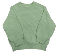 Světlezelený oversize svetr Primark