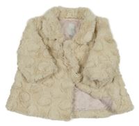 Béžový kožešinový podšitý kabát Jasper Conran