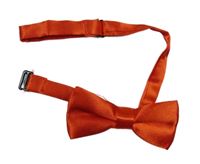 Červený saténový připínací motýlek 