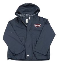 Tmavomodrá nepromokavá jarní bunda s kapucí Pocopiano 