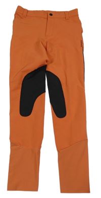 Oranžovo-černé funkční jezdecké tregíny Decathlon