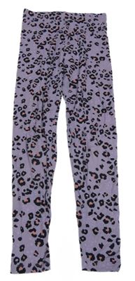 Levandulové žebrované legíny se vzorem George