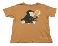 Béžové tričko s gorilou Sinsay