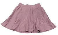 Fialovorůžová plisovaná sukně se všitými kraťasy Ergeenomixx