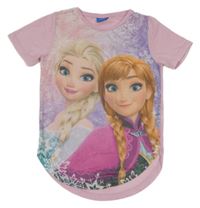 Světlerůžovo-fialové tričko s Frozen Disney