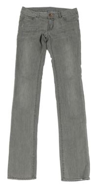 Šedé skinny rifle Zara