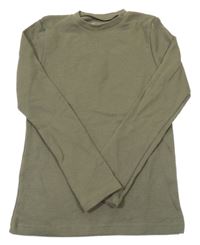 Khaki vzorované triko F&F