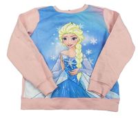 Modro-broskvová mikina s Elsou zn. Disney