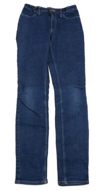 Modré skinny fit teplákové rifle H&M