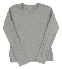 Šedé melírované crop triko ZEEMAN