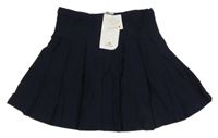 Nové - tmavomodrá skládaná riflová sukně Topolino