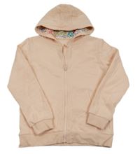 Světlebroskvová propínací mikina s kapucí George