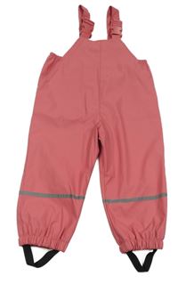 Růžové nepromokavé laclové podšité kalhoty Kiki&Koko