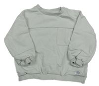 Světlešedá oversize mikina s kapsou F&F