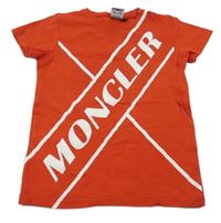 Červené tričko s logem MONCLER