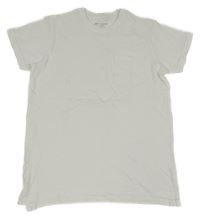 Bílé melírované tričko s kapsou PRIMARK