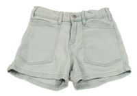 Světlemodré riflové kraťasy ZARA