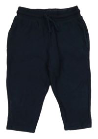 Tmavomodré žebrované tepláky Next