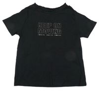 Černé tričko s nápisy 