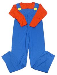 Kostým - Modro-červený overal - Super Mario 