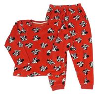 Červené plyšové pyžamo s Minnie M&S