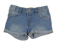 Modré mid rise riflové kraťasy zn. Denim Co.