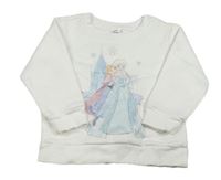 Bílá mikina s Frozen Disney