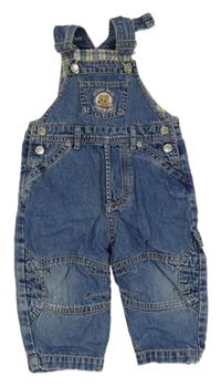 Modré laclové rifle s medvědem Topolino