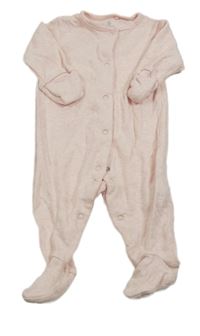 Růžový melírovaný overal Next