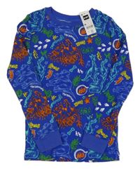 Nové - Modré triko s dinsoaury Dunnes