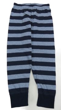 Tmavomodro-modré pruhované lehké tepláky Sanetta