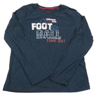 Tmavomodré triko s nápisem Pepperts