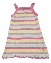 Barevné pruhované pletené šaty So Cute
